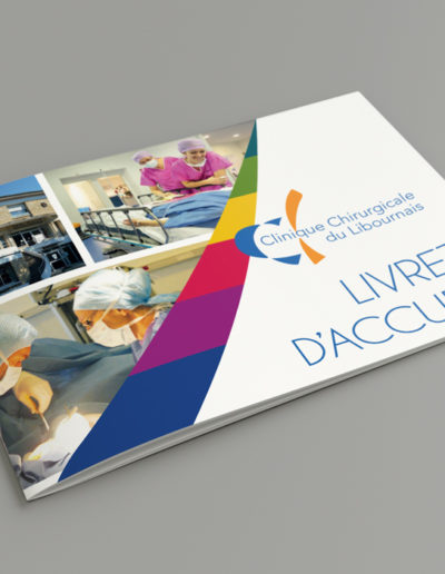 Livret d'accueil de la Clinique Chirugicale du Libournais par l'agence c'est d'ici communication santé à Bordeauxpar l'agence c'est d'ici communication santé à Bordeaux