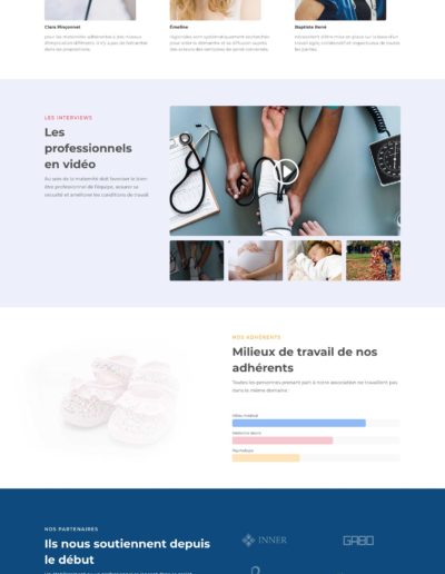 Modèle de site web réalisé par l'agence C10i Santé à Bordeaux