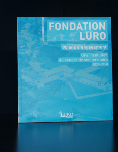 Livre anniversaire de la fondation Luro réalisé par l'agence de communication C10i santé à Bordeaux