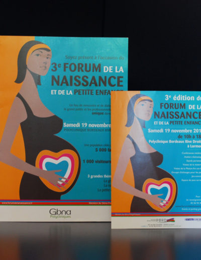 Forum de la naissance, troisième édition , par l'agence c'est d'ici communication santé à Bordeaux