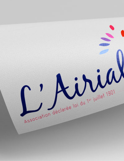 Logo de L'airial par l'agence c'est d'ici communication santé à Bordeaux