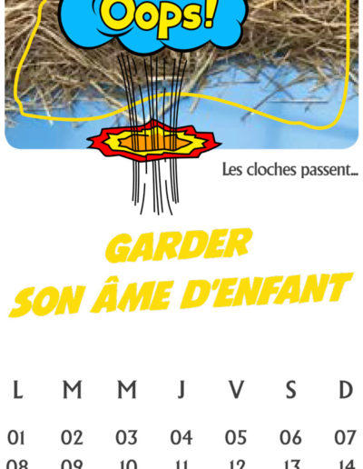 calendrier pour le cabinet CCDB par l'agence c'est d'ici santé communication à Bordeaux