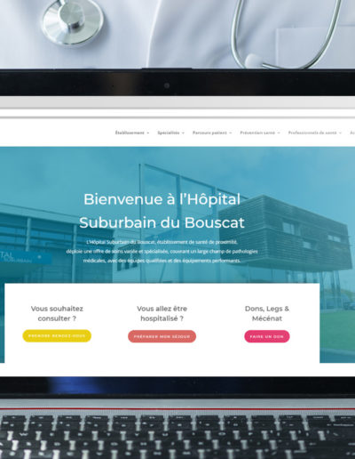 Site web de l'Hôpital Suburbain du Bouscat