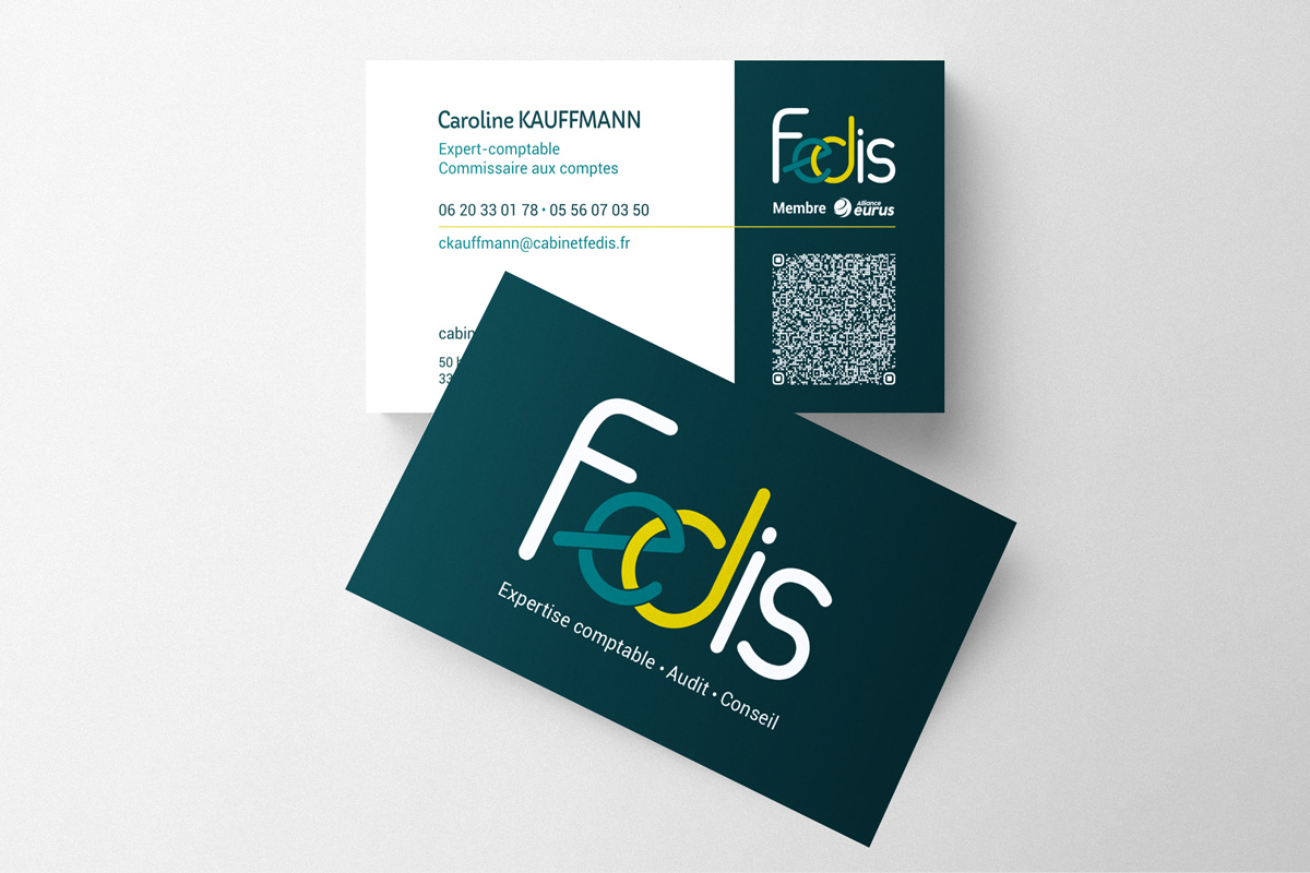 Carte de visite Fedis C10i communication Bordeaux